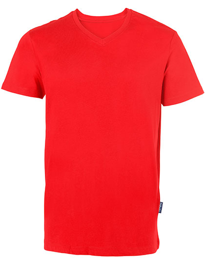 HRM Men´s Luxury V-Neck Tees - red,
