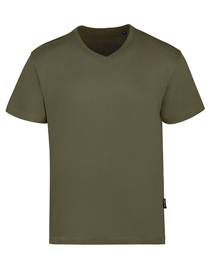 HRM Men´s Luxury V-Neck Tees - olive,