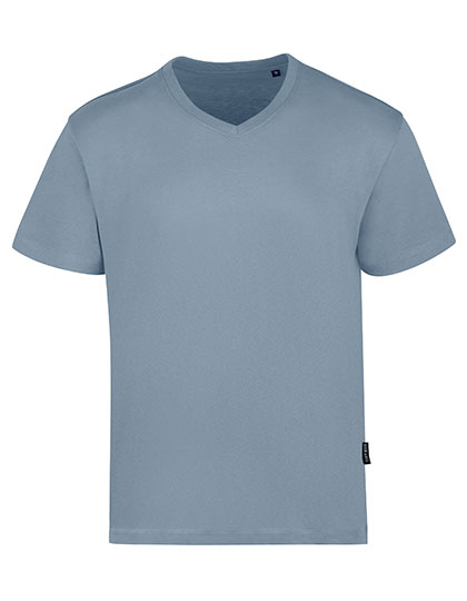 HRM Men´s Luxury V-Neck Tees - sky blue,