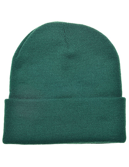 L-merch Knitted Hat - dark green, Univerzální