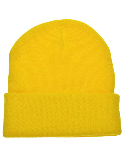 L-merch Knitted Hat - yellow, Univerzální