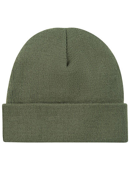 L-merch Knitted Hat - olive green, Univerzální