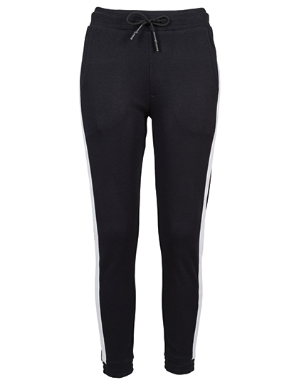 Build Your Brand | Ladies´ Interlock Jogpants - black / white,