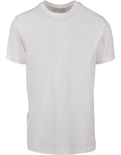 Build Your Brand | Back Seam Tee - white,