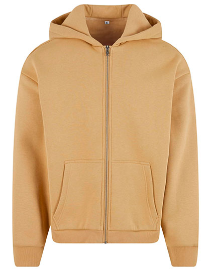 Build Your Brand | Fluffy Zip Hoody - u. beige,