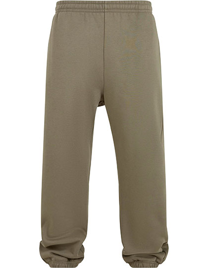 Build Your Brand | Fluffy Sweatpants - pale olive,