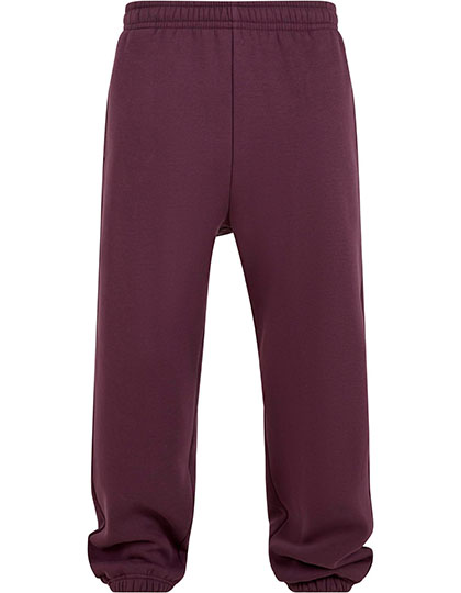 Build Your Brand | Fluffy Sweatpants - plum purple,