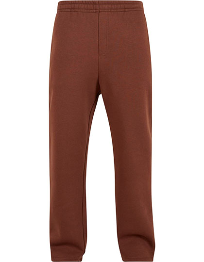Build Your Brand | Fluffy Track Sweatpants - chocoloate brown,