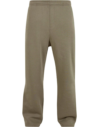 Build Your Brand | Fluffy Track Sweatpants - pale olive,