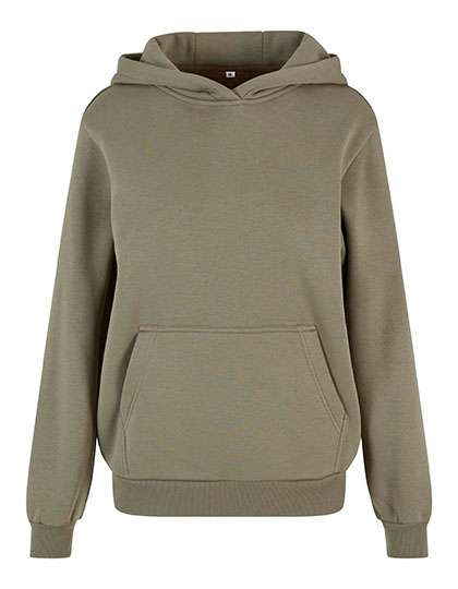 Build Your Brand | Ladies Fluffy Hoody - pale olive,