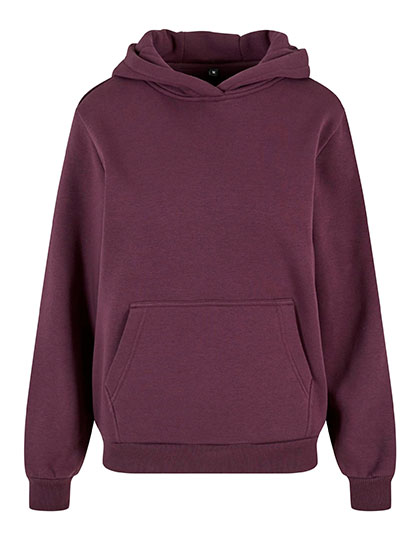 Build Your Brand | Ladies Fluffy Hoody - plum purple,