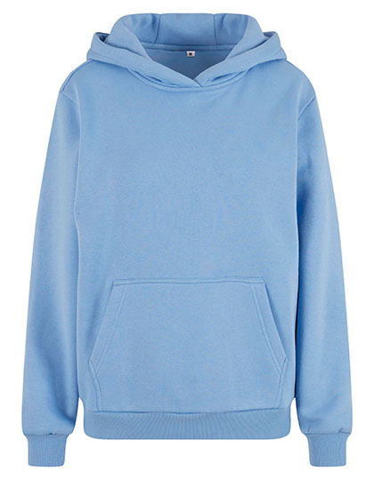 Build Your Brand | Ladies Fluffy Hoody - powder blue,