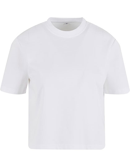 Build Your Brand | Sorona® Ladies Regular Boxy Tee - white,