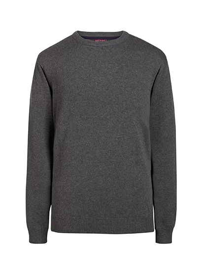Brook Taverner | Crew Neck Jumper Jackson - charcoal,