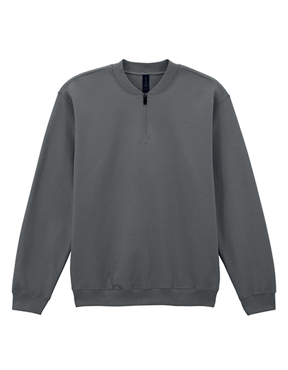 Gildan | Softstyle® Midweight Adult Fleece 1/4 Zip Sweatshirt - charcoal (solid),