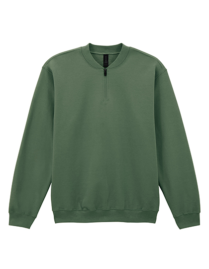Gildan | Softstyle® Midweight Adult Fleece 1/4 Zip Sweatshirt - military green,