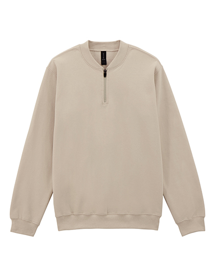 Gildan | Softstyle® Midweight Adult Fleece 1/4 Zip Sweatshirt - sand,