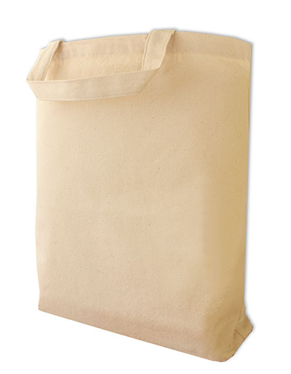 Halink | Canvas Carrier Bag Short Handle - natural, 42 x 38 x 10 cm