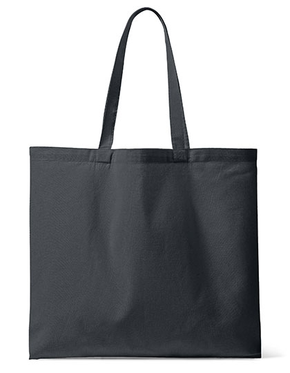 Halink | Organic Canvas Carrier Bag Medium Long Handle London 02 - dark grey, 42 x 48 x 10 cm
