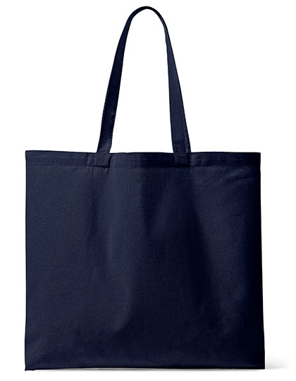 Halink | Organic Canvas Carrier Bag Medium Long Handle London 02 - navy, 42 x 48 x 10 cm