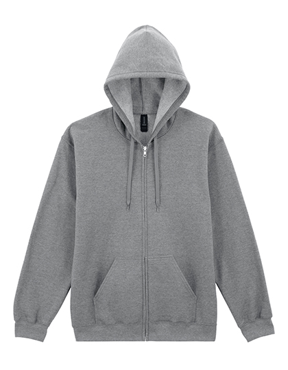 Gildan | Softstyle® Midweight Fleece Adult Full Zip Hooded Sweatshirt - sport grey (heather),