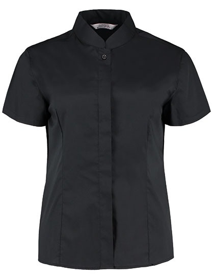 Bargear | Women´s Tailored Fit Shirt Mandarin Collar KR - black,