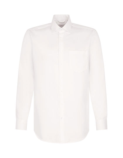 Seidensticker | Men´s Shirt Regular Fit Fine Twill LS - white,