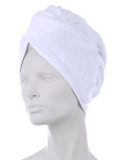 Vossen | Terry Cloth Turban - white, Univerzální