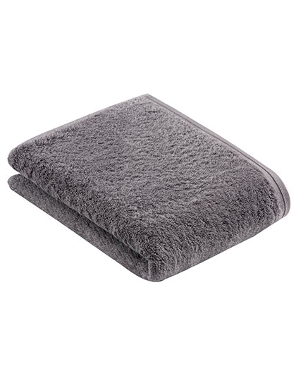 Vossen | Vegan Life Bath Towel - dark grey, 67 x 140 cm