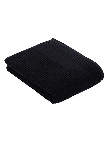 Vossen | Tomorrow Bath Towel - black, 67 x 140 cm