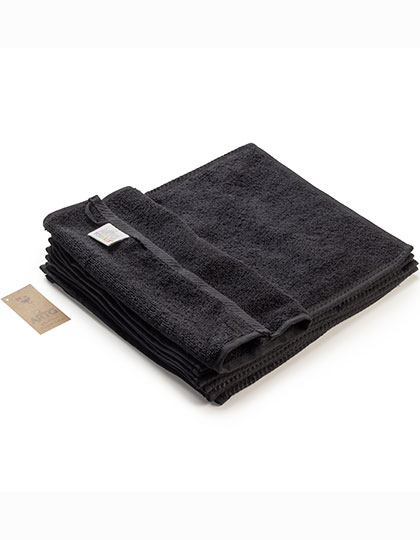 ARTG | Facetowel - black, 30 x 30 cm