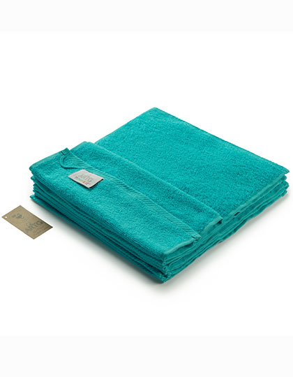 ARTG | Facetowel - aqua blue, 30 x 30 cm