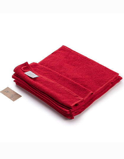 ARTG | Facetowel - fire red, 30 x 30 cm