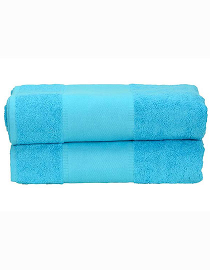 ARTG | PRINT-Me® Bath Towel - aqua blue, 70 x 140 cm