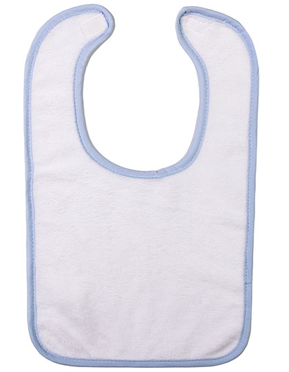 ARTG | Babiezz® Subli Baby Bib - white / light blue, 43 x 27 cm