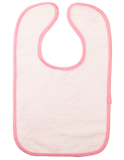 ARTG | Babiezz® Subli Baby Bib - white / light pink, 43 x 27 cm