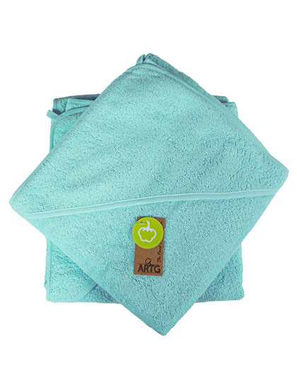 ARTG | Babiezz® Baby Hooded Towel - mint green, 100 x 100 cm