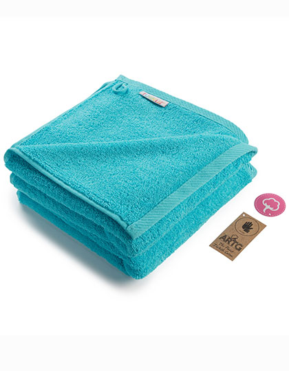 ARTG | Fashion Hand Towel - aqua blue, 50 x 100 cm