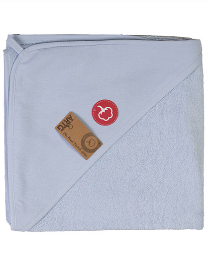 ARTG | PRINT-Me® Baby Hooded Towel - light blue, 100 x 100 cm