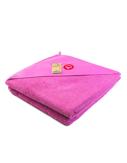 ARTG | PRINT-Me® Baby Hooded Towel - pink, 100 x 100 cm