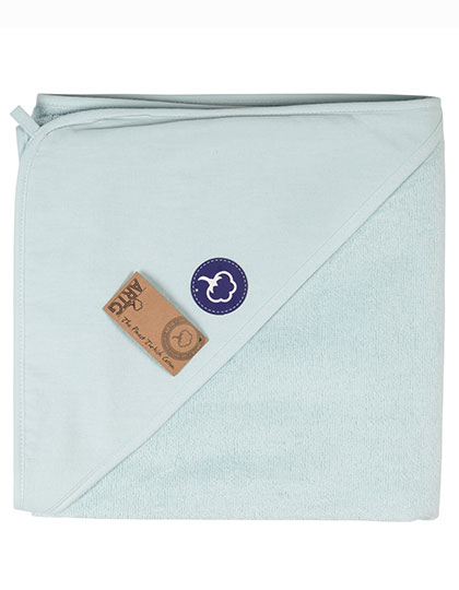 ARTG | PRINT-Me® Baby Hooded Towel - mint green, 100 x 100 cm