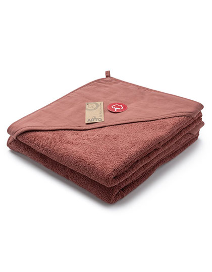ARTG | PRINT-Me® Baby Hooded Towel - old pink, 100 x 100 cm