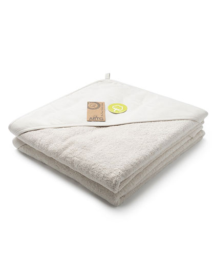ARTG | PRINT-Me® Baby Hooded Towel - cream, 100 x 100 cm