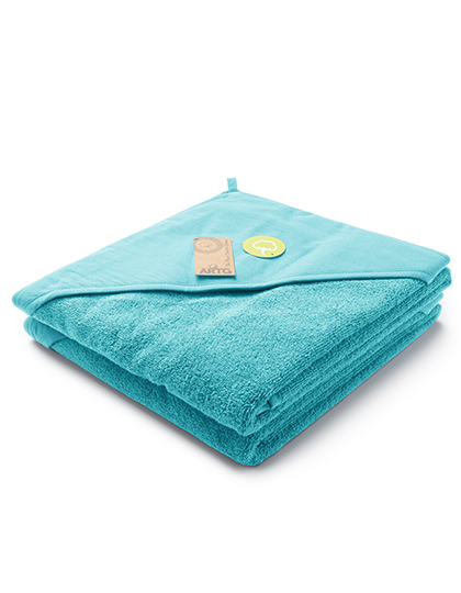 ARTG | PRINT-Me® Baby Hooded Towel - pacific blue, 100 x 100 cm