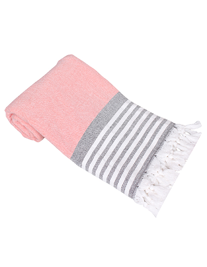 ARTG | Hamamzz Towel Rhodos - orange / white / black, 100 x 180 cm