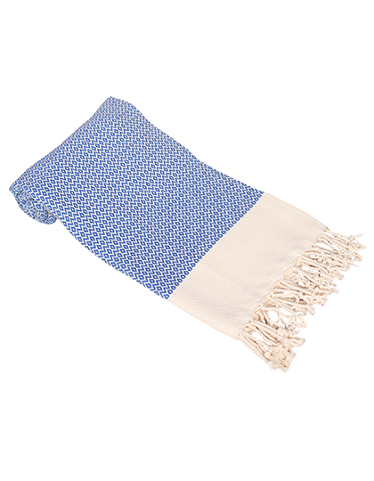 ARTG | Hamamzz Towel Kemer - denim blue / cream, 100 x 180 cm