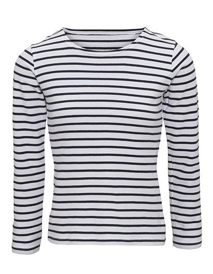 Asquith & Fox | Women´s Marinière Coastal LS Tee - white,