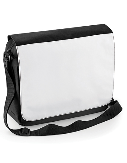 BagBase | Subli Messenger Bag - black, 36 x 30 x 11,5 cm
