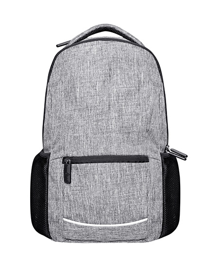Bags2GO | Daypack - Wall Street - grey melange, 44 x 31 x 16 cm