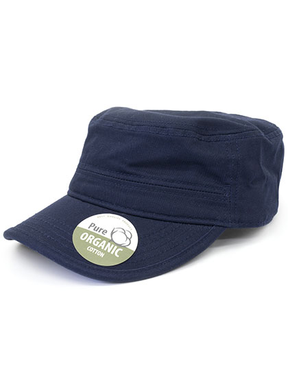 Brain Waves | Organic Army Cap Washed - navy, Univerzální